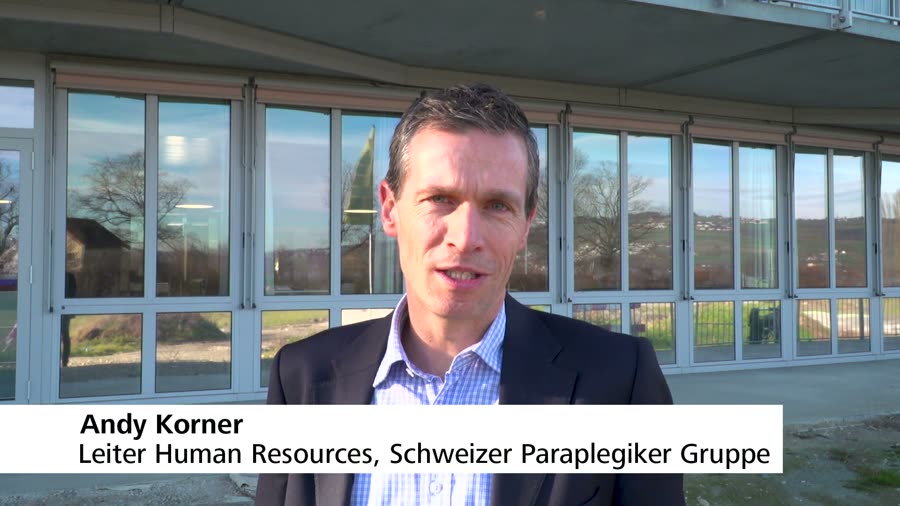 Andy Korner, Leiter Human Resources Schweizer Paraplegiker Gruppe, im Video-Interview
